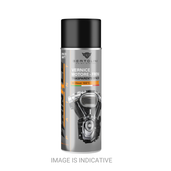 TRASPARENTE OPACO 1K Spray Alta Temperatura Motore Resistente Alla Benzina 400ml