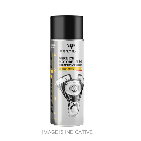 TRASPARENTE LUCIDO 1K Spray Alta Temperatura Motore Resistente Alla Benzina 400ml