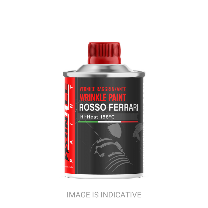 ROSSO Raggrinzante Vernice Alta Temperatura Liquido 250gr