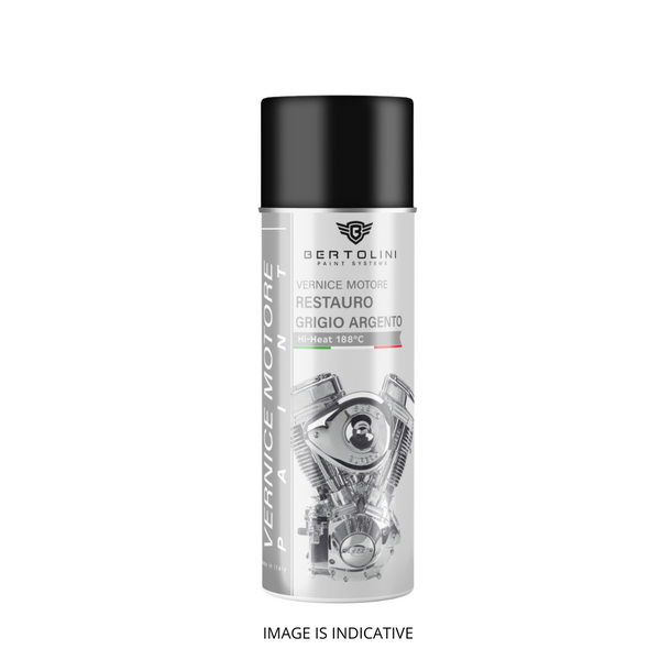 GRIGIO METALLIZZATO ARGENTO Vernice Motore Spray Alta Temperatura Resistente Alla Benzina