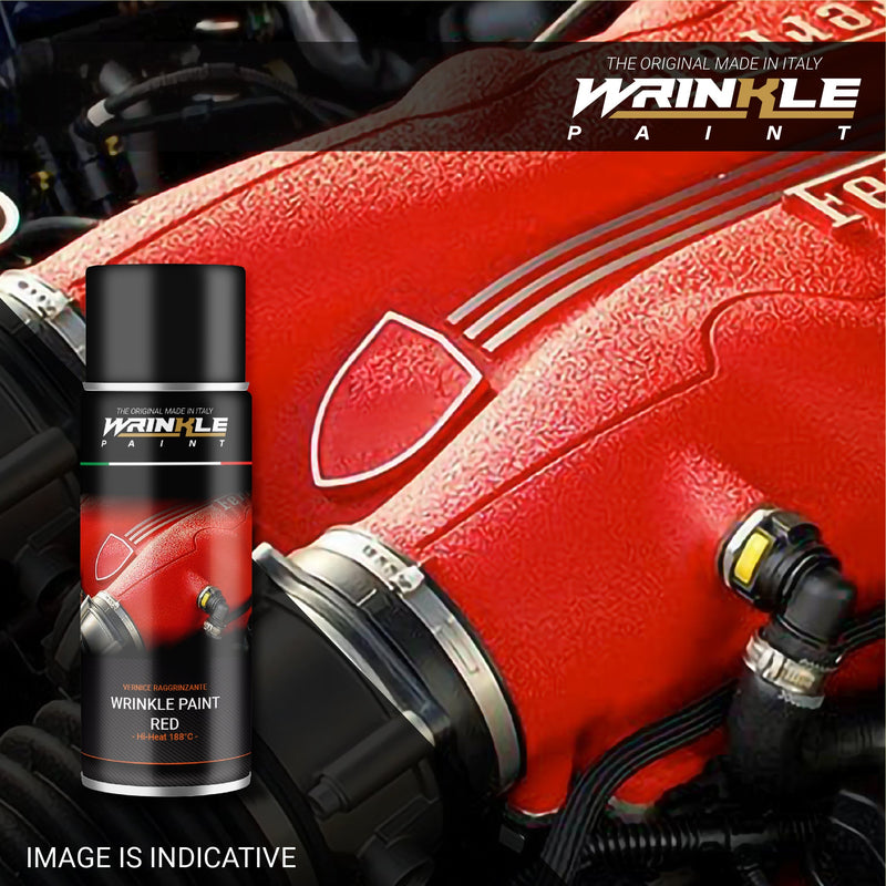 RED Spray Wrinkle Paint for MASERATI High Temperature 400ml